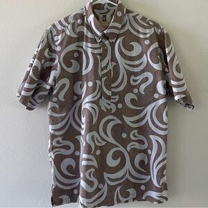 Kahala Hawaiian print collared aloha shirt